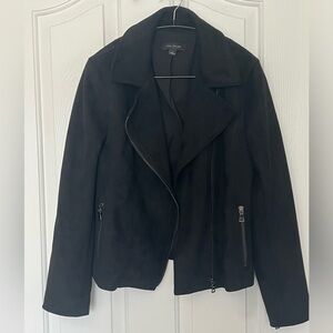 Ann Taylor Vegan Suede Jacket size small